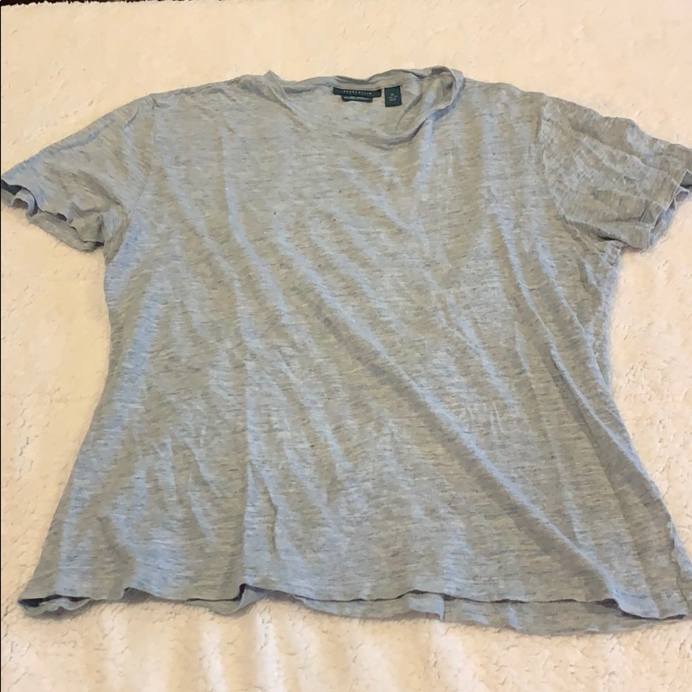 Perry Ellis 100% linen extra large T-shirt